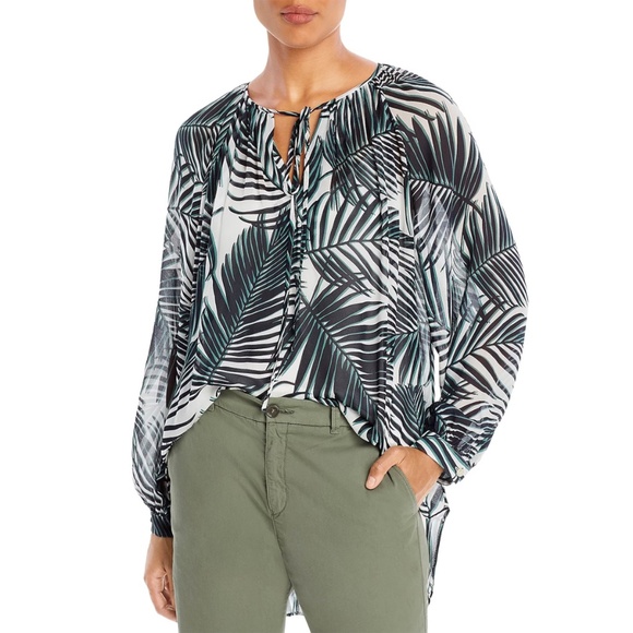 HUGO BOSS NWT BILINEA PLEASANT PALM FANTASY TUNIC TOP. SIZE US 4 (S) - Picture 6 of 16
